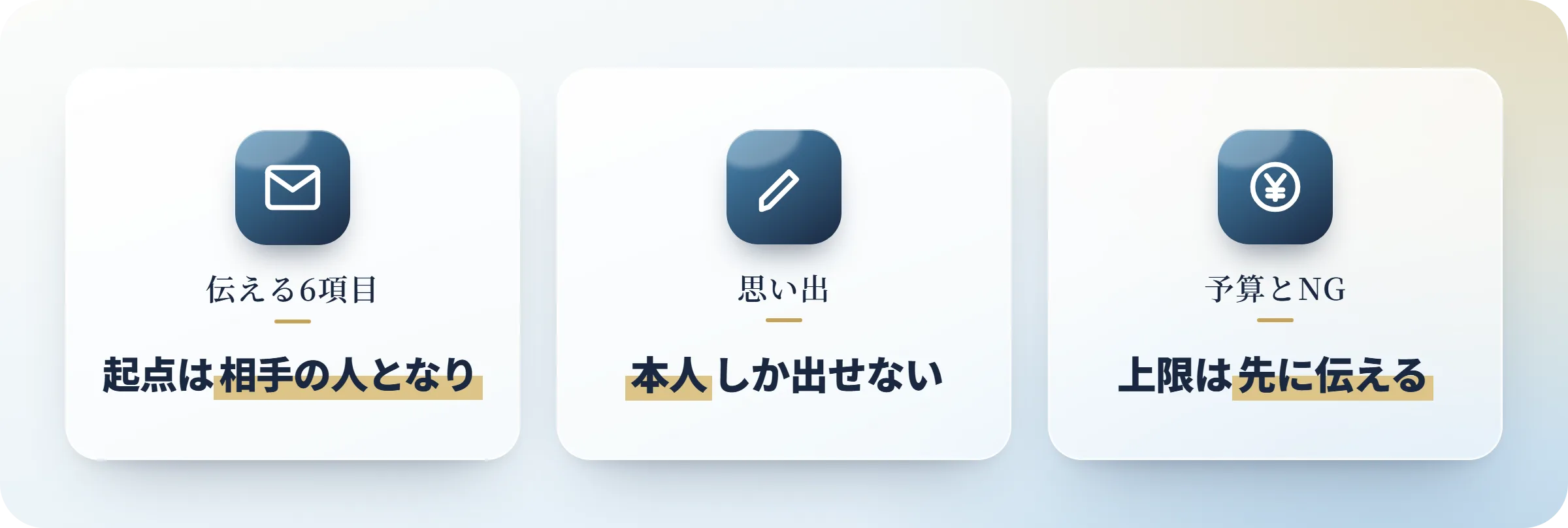 記念日プロデュースをオーダーメイドで依頼する前に決めておく6項目